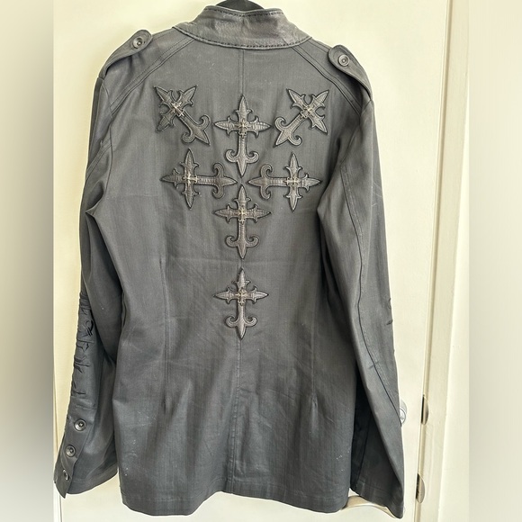 Jaded by Knight Leather/Cotton Jacket Size XL - Picture 2 of 16